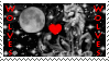 i love wolves stamp
