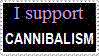 i support cannibalism stamp